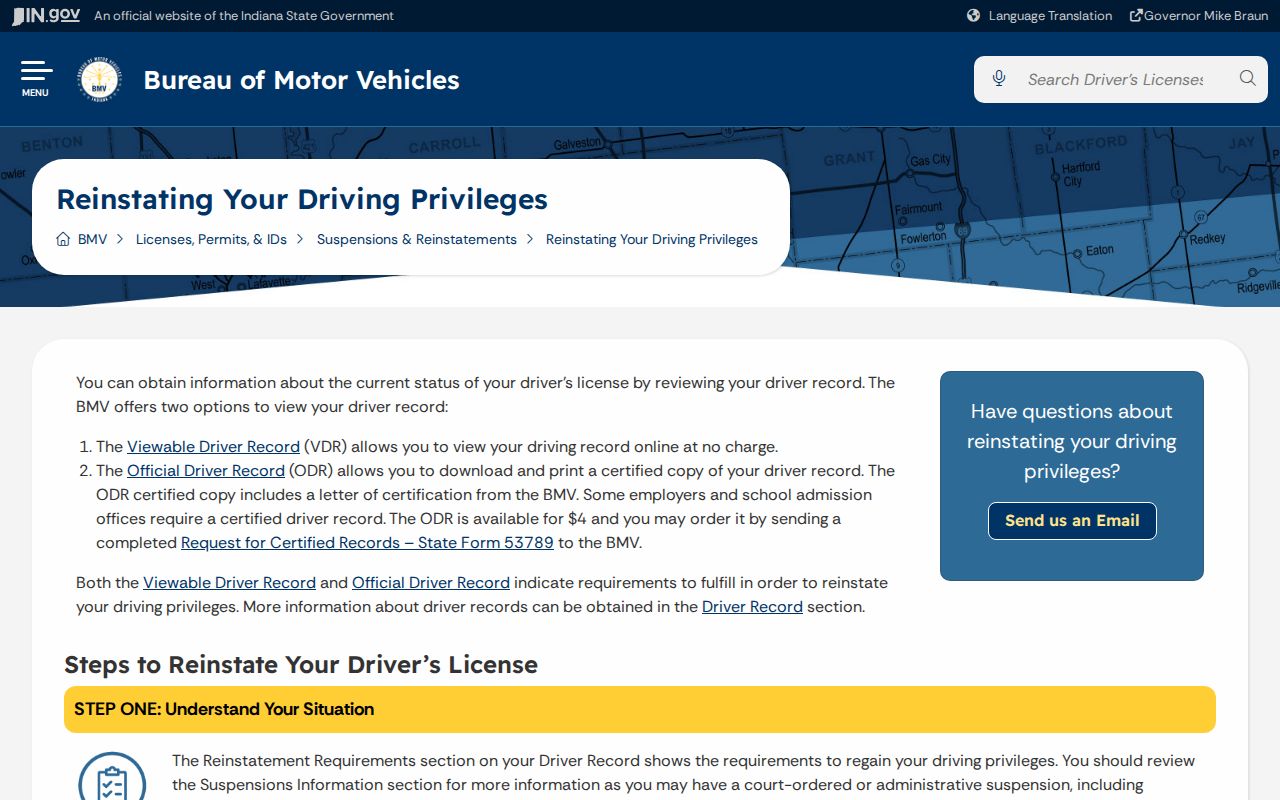 Cass County traffic warrant court-first BMV clearance workflow